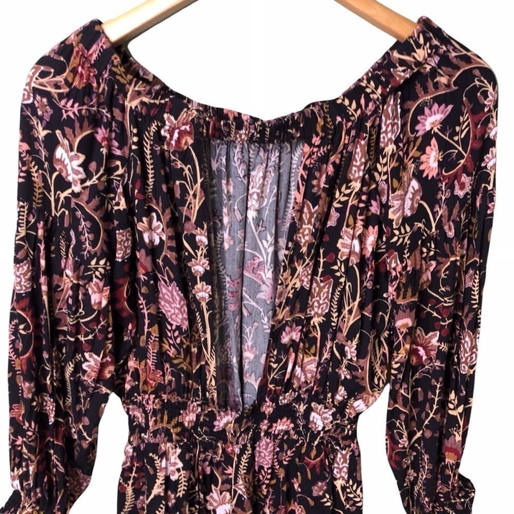 Free People Pretty and Free One Piece Shorts Romper Off the Shoulder Size Small - Picture 5 of 9